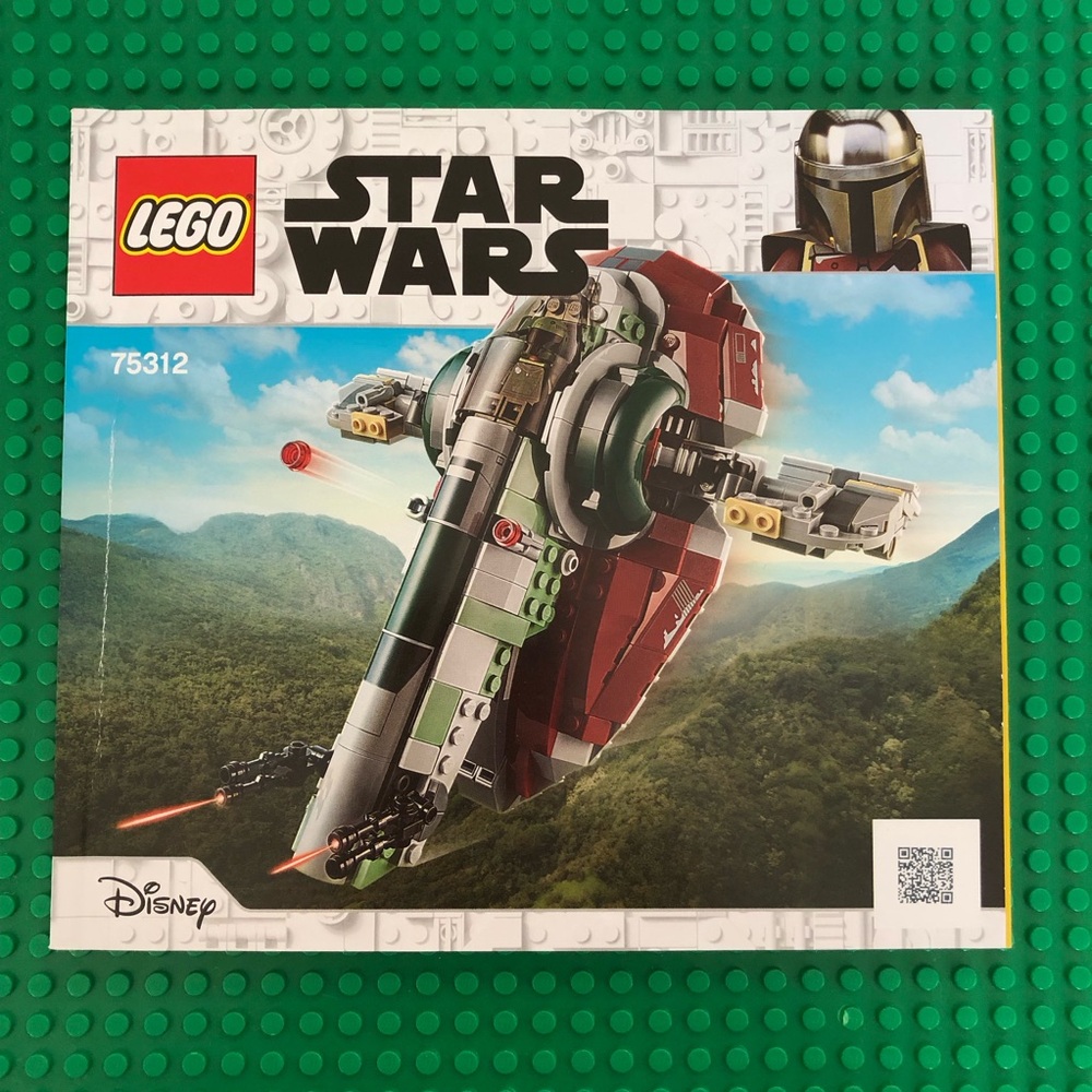 LEGO Star Wars 75312 Boba Fett’s Starship Instruction Manual Only New